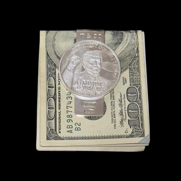 Tiffany & Co Trump Money Clip Sterling Silver Estate TIF906 - Picture 7 of 9